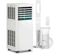 Climatiseur mobile - HOMCOM - 7000BTU - refroidissement, déshumidificateur, ventilateur, mode nuit - ABS - 29,7x28,8x69,7cm - blanc