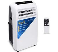 SereneLife Climatiseur Mobile Silencieux,9000 BTU,Climatiseur Portable 3-en-1 avec Fonction Déshumidificateur Intégré,Mode Ventilateur,Télécommande,Kit d'Évacuation Complet Montable sur Fenêtre,Blanc