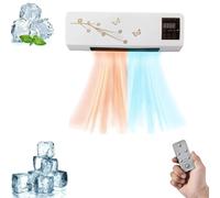Climatiseur mural Climafy 12 000 BTU, mini climatiseur avec chauffage, refroidissement silencieux sans conduit pour chambre ou bureau, unité portable à évaporation automatique (moins de 30 dB), sans