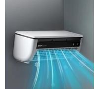 Climatiseur mural de cuisine sans perçage, refroidissement instantané en 10 secondes, avec 3 vitesses de refroidissement et de ventilateur, climatiseur mural portable pour cuisines, salles de bains
