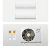 Climatiseur mural multisplit HANTECH 2 x 3,4 kW 12 000 BTU Hpro + Wi-Fi