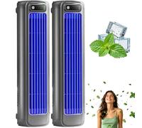 Climatiseur Mural Sans Évacuation - Climatiseur Mobile Portable Froid & Chaud, Climatiseur Portable Mural Ultra Silencieux avec Télécommande, Minuterie 8H pour Maison, Bureau (Flower*2)