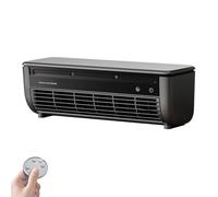 Climatiseur Mural Sans Unité Extérieure avec Télécommande, Climatiseur Mobile Portable Silencieux Rafraîchisseur d'Air pour Chambre, Bureau, Maison, Camping Car et Usage Domestique (Black)