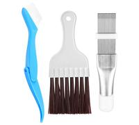 Climatiseur Peigne, Set de 3 Peignes pour Condenseur Nettoyant, Peigne à ailettes de condenseur de climatisation, Brosse de nettoyage pour peigne à lamelles de climatisation