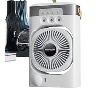 Climatiseur personnel - Climatiseur de ventilateur plus frais Bas bruit - Humidificateur de bureau d'inclinaison à 120 degrés avec 3 modes de brouillard pour chambre, salon