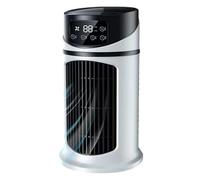 Climatiseur personnel, mini climatiseur portable 24 x 14, 5 cm avec réservoir d'eau, ventilateurs tour à 6 vitesses, petit ventilateur de refroidissement à chargement USB pour table de bureau domici