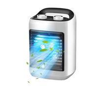 Climatiseur personnel - Mini ventilateur par évaporation | Ventilateur compact avec fonction brumisation, circulateur silencieux pour bureau, petit espace extérieur, détente, installation à l