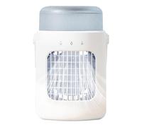 Climatiseur Personnel | Rafraîchisseur d'Air Évaporatif Portable | Ventilateur Humidificateur Rechargeable avec Réservoir 0.6L pour Bureau Chambre Tente Pique-nique Maison