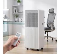Climatiseur portable 12 000 BTU - Refroidit 30 m² avec 4 modes, minuterie de 24 heures, télécommande et kit d'installation pour la maison ou le bureau