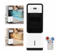 Climatiseur Portable 2-en-1 Refroidissement Chauffage Silencieux 36-45dB, 1.8kW 220V, Oscillation Air, Minuterie, Réservoir 4.1-6L avec Cristaux Rafraîchissants pour Maison et Bureau