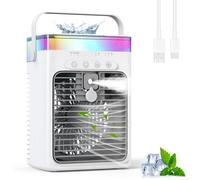 Climatiseur Portable, 3-en-1 Refroidisseur par Évaporation avec 3 Vitesses 2 Modes Brumisation, Gris, 1000ml Min CLIMATISEUR MOBILE