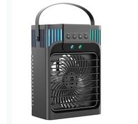 Climatiseur Portable 3 Vitesses, 3 Niveaux de brumisation, réservoir d'eau de 1200 L, minuterie 2 à 8 h et éclairage d'ambiance 7 Couleurs. Climatiseur Portable Personnel