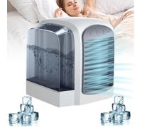Climatiseur portable 4 en 1 amélioré, petit climatiseur, humidificateur, ventilateur pour chambre, bureau, maison, alimentation USB