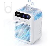 Climatiseur Portable 500 Mlrafraichisseur D'Air Silencieux 4 En 1, Mini Climatiseur Mobile Sans éVacuation Avec Ventilateur Portable 2 Vitesses Pour Bureau Chambre