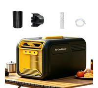 Climatiseur portable 5000 BTU, sans perçage, sans installation, avec poignée de transport, température réglable de 16 °C à 30 °C, pour appartements et chambres d'animaux.