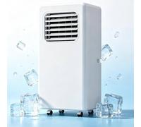 Climatiseur Portable 7 000 BTU 4 en 1, déshumidificateur, Ventilateur de Refroidissement avec 2 Vitesses de Ventilateur, télécommande, minuterie 24 Heures pour Les pièces &; 108 Pieds, kit de Tuyau