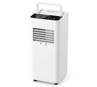 Climatiseur portable 7000 BTU pour pièces jusqu'à 300 m², unité AC intelligente avec télécommande, refroidissement rapide, déshumidificateur, mode veille silencieuse, kit de fenêtre inclus
