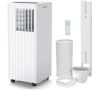 Climatiseur Portable 7000 BTU, Silencieux et Économique, Refroidissement Rapide 3 en 1 (Froid, Ventilation, Déshumidification), Minuterie 24h, Télécommande, Facile à Déplacer, Idéal Chambre et Bureau