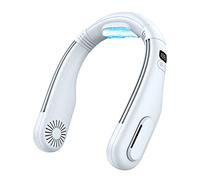 Climatiseur Portable à Suspendre Autour du Cou, Ventilateur Mobile sans pales, Refroidisseur Portable à Courroie (Argent)