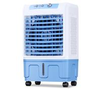 Climatiseur portable avec 3 vitesses, fonction oscillante, réservoir d'eau extra large et glacière - Ventilateur de refroidissement par évaporation pour chambre à coucher et cuisine