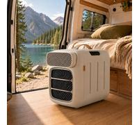 Climatiseur Portable avec Chauffage, 4800 BTU Froid, Chauffage 800W H13 | Module Chauffant Indépendant 800W, 2700 BTU de Chaleur, Mode Sommeil 45 dB pour Camping-Car, Tente, Van