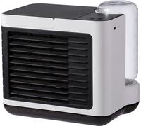 Climatiseur portable avec ventilateur à ions négatifs Mini-rafraîchisseur d'air évaporatif avec minuterie pour le bureau de la chambre à coucher à domicile - Blanc