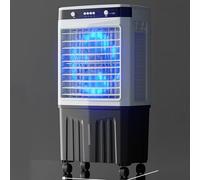 Climatiseur portable avec ventilateur, Refroidisseur d'air par évaporation 55L 24H 60° Swing sans tuyau 80-110cm 4 glacières