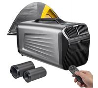 Climatiseur Portable Camping, Unité Mobile Silencieuse Pour Petites Pièces Avec Télécommande, Rafraîchisseur D'air Par évaporation, Mini-Climatiseur Pour Tente, Camping-Car, Bateau Et Pêche. 12V/220V