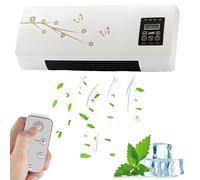 Climatiseur portable Climafy, air mobile mural 2 en 1, système de chauffage/vent naturel super silencieux avec télécommande, sans conduit, for le bureau à domicile(B)