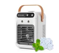 Climatiseur portable,Climatiseur Mobile,Mini Climatiseur Portable,Rafraîchisseur D'air évaporatif Personnel,Clim Portable Rechargeable USB Petit Humidificateur Air,capacité de 500 ml