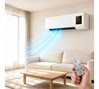 Climatiseur Portable - Climatiseur Mural Réversible Split Sans Unité Extérieure | Polyvalent Climatiseurs Portables Compacts avec Télécommande & Refroidissement et Chauffage, Sans Perçage