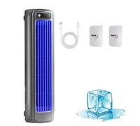 Climatiseur portable Cooling Ace - Refroidisseur d'air tour sans pales rechargeable par USB avec 3 vitesses réglables, unité AC de bureau personnelle silencieuse, design peu encombrant pouvant ê blue