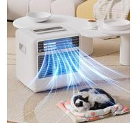 Climatiseur Portable de Camping avec télécommande, 3 Vitesses de Vent, minuterie de 12 Heures, Petit Ventilateur Tour pour la Maison ou Le Bureau, Aucune fenêtre nécessaire