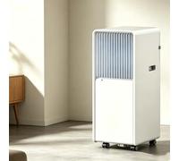 Climatiseur portable intelligent, 4 en 1 unité de climatisation mobile avec déshumidificateur de chauffage de refroidissement et ventilateur, contrôle WiFi, roues de roulette silencieuses pour la cuis