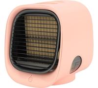 Climatiseur Portable Multifonction Efficace Silencieux Humidification USB Petit Ventilateur de Climatisation pour la Maison Chambre Voyage Bureau Extérieur Intérieur Rose