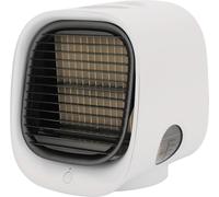 Climatiseur Portable Multifonction Efficace Silencieux Humidification USB Petit Ventilateur de Climatisation pour Maison Chambre Voyage Bureau Extérieur Intérieur Blanc