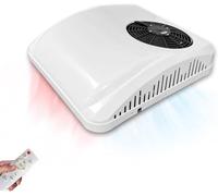 Climatiseur Portable pour Camping-Car 8 500 BTU, unité AC 2 en 1 sur Le Toit pour Le Refroidissement Le Chauffage, Installation Facile, unité de Voyage 12 V sans Conduit, Fonctionnement Silencieux 45