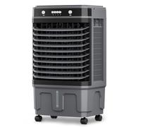 Climatiseur portable pour marais, refroidisseur d'air évaporatif, ventilateur de refroidissement pour garage, terrasse, 3 vitesses, 4 bacs à glace, télécommande 12 HTimer