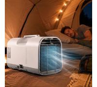 Climatiseur portable pour tente de camping RV, 1200W-1500W Refroidissement 86-161 Sqa Ft, mode de sommeil 42dB silencieux, évaporation automatique avec poignée, température réglable 61-90 ° F pour l'u