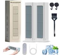 Climatiseur Portable Qinux Breezamax, Climatiseur Brezza Max, Climatiseur Brizac Breezamax, Refroidisseur D'air Ultra Silencieux Breeza. Affrontez La Chaleur Et L'humidité En Un Instant.(White-With r