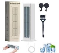 Climatiseur Portable Qinux Breezamax, Climatiseur Brezza Max, Climatiseur Brizac Breezamax, Refroidisseur D'air Ultra Silencieux Breeza. Affrontez La Chaleur Et L'humidité En Un Instant.(blanc,1PC)