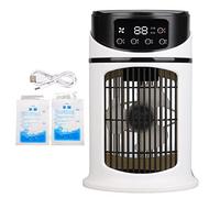 Climatiseur portable, refroidisseur d'air évaporatif 300ML, humidificateur de brumisation multifonctionnel mobile petit ventilateur de refroidisseur de bureau pour la maison de bureau