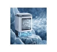 Climatiseur portable, refroidisseur évaporatif à 4 vitesses sans tuyau d'évacuation, bac à glaçons, fonction brumisateur, lumière à 7 couleu
