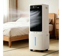 Climatiseur portable sans tuyau, réservoir 12L, refroidisseur 3-en-1 pour maison bureau, 3 vitesses, 3 modes, minuterie 12H, affichage numérique, oscillation, économe en énergie