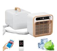 Climatiseur Portable Split, Unité De Refroidissement Silencieuse Intelligente 5000 Btu Avec Commande Tactile Et Minuterie 12h, Wi-fi Et Télécommande, Débit D’air 130m³/h, Usage Multi-scénar 1.5m tube
