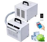 Climatiseur Portable Système Split 3000 Btu, Unité De Climatisation Intelligente Avec Wi-fi Et Télécommande, Minuterie 12h, Débit D’air 130m³/h, Pour Tente, Camping-car, Maiso 1-meter connecting pipe