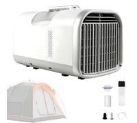 Climatiseur portable,température de refroidissement 16-32 °C,déshumidificateur à refroidissement rapide de 4 400 à 5 100 BTU,mini AC for camping, camping-car,voiture,camion, camionnette et pêche
