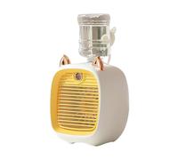 Climatiseur Portable USB, Mini Ventilateur De Refroidissement À Eau Avec 3 Vitesses, 2 Modes, Humidificateur Par Pulvérisation, Purificateur For Voiture Et Maison Vent Fort(Yellow)