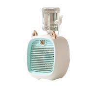 Climatiseur Portable USB, Mini Ventilateur De Refroidissement À Eau Avec 3 Vitesses, 2 Modes, Humidificateur Par Pulvérisation, Purificateur For Voiture Et Maison Vent Fort(Blue)