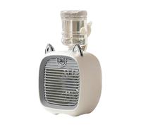 Climatiseur Portable USB, Mini Ventilateur De Refroidissement À Eau Avec 3 Vitesses, 2 Modes, Humidificateur Par Pulvérisation, Purificateur For Voiture Et Maison Vent Fort(Gray)
